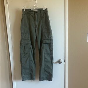 Abercrombie & Fitch Green Wide Leg Pants